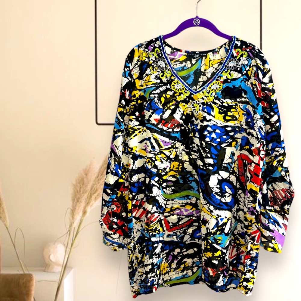 Jewel embellished tunic